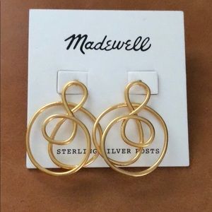Madewell gold plated earrings